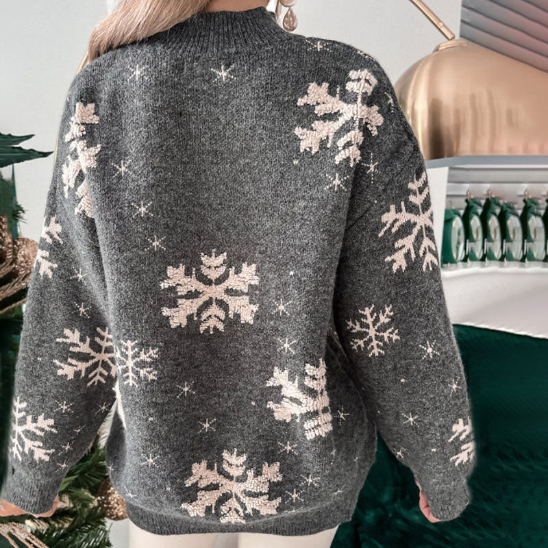 Lässiger Weihnachtsstrickpulli