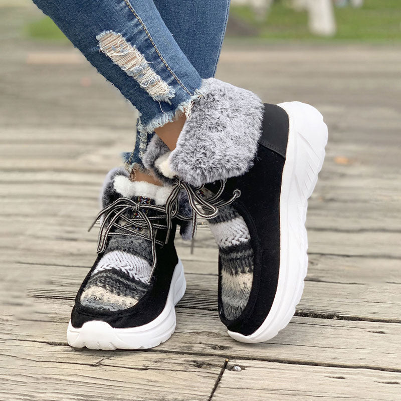 Warme Plüsch-Snowboots