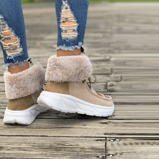 Warme Plüsch-Snowboots