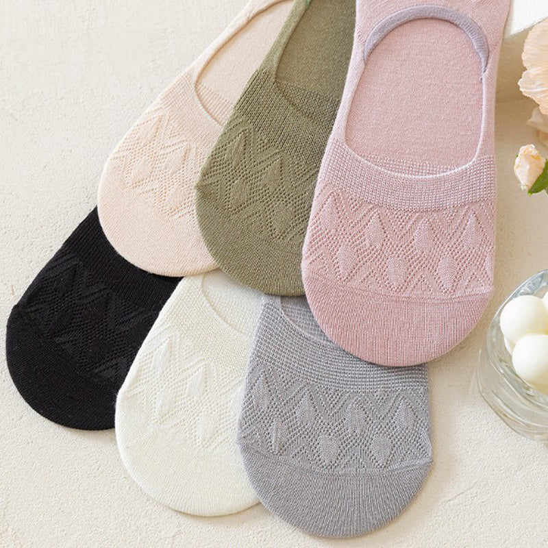 Einfarbige atmungsaktive Socken