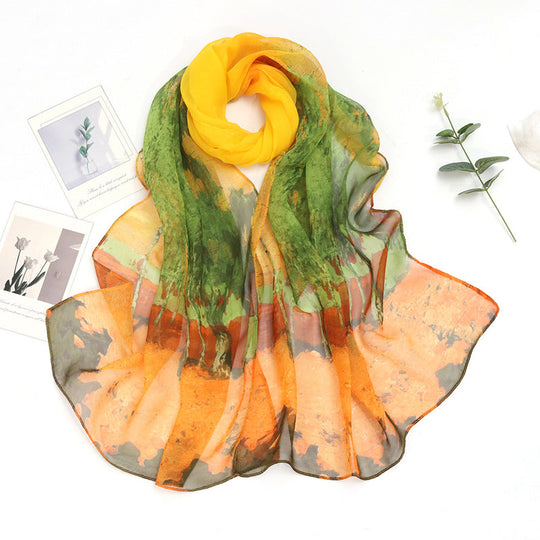 Lässiger farbiger Schal