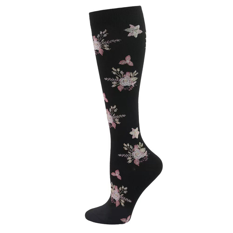Lässige Socken mit Blumenmuster