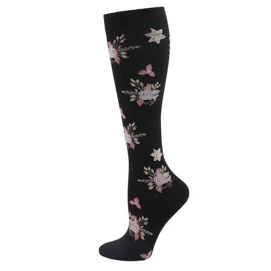 Lässige Socken mit Blumenmuster