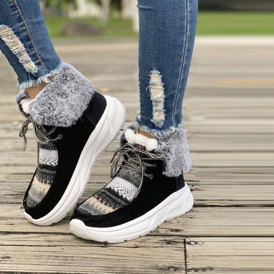 Warme Plüsch-Snowboots