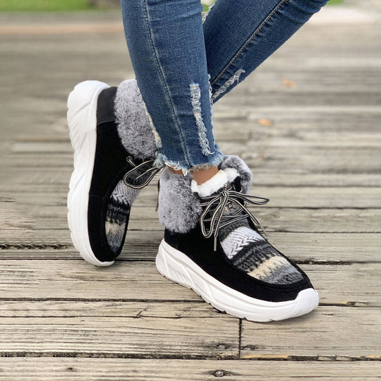 Warme Plüsch-Snowboots