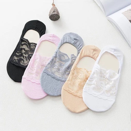 Atmungsaktive Blumenstrümpfe