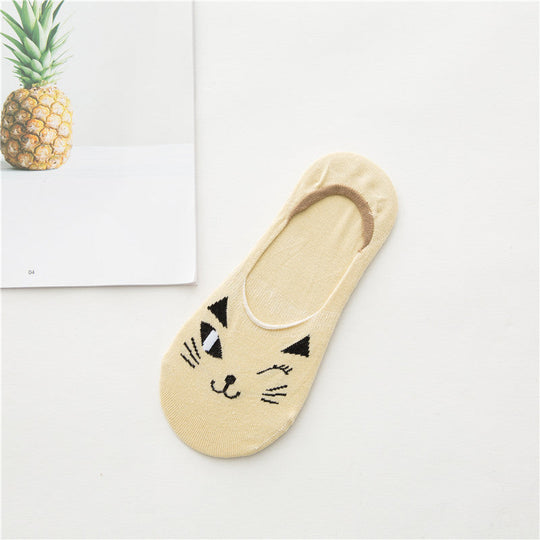 Lässige Socken mit Katzenmuster