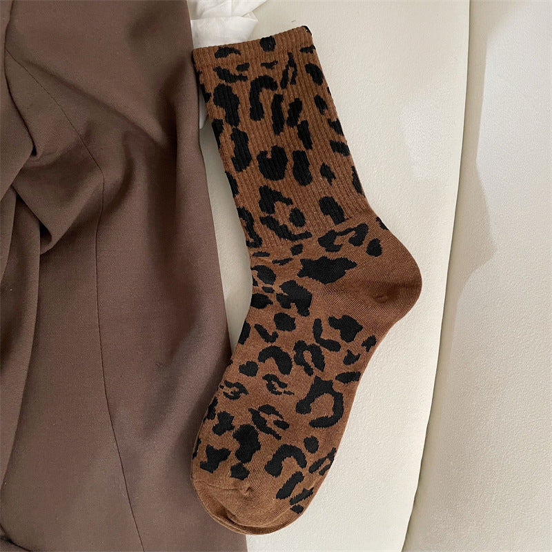 Vintage Leopardprint Socken