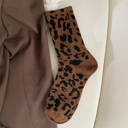 Vintage Leopardprint Socken