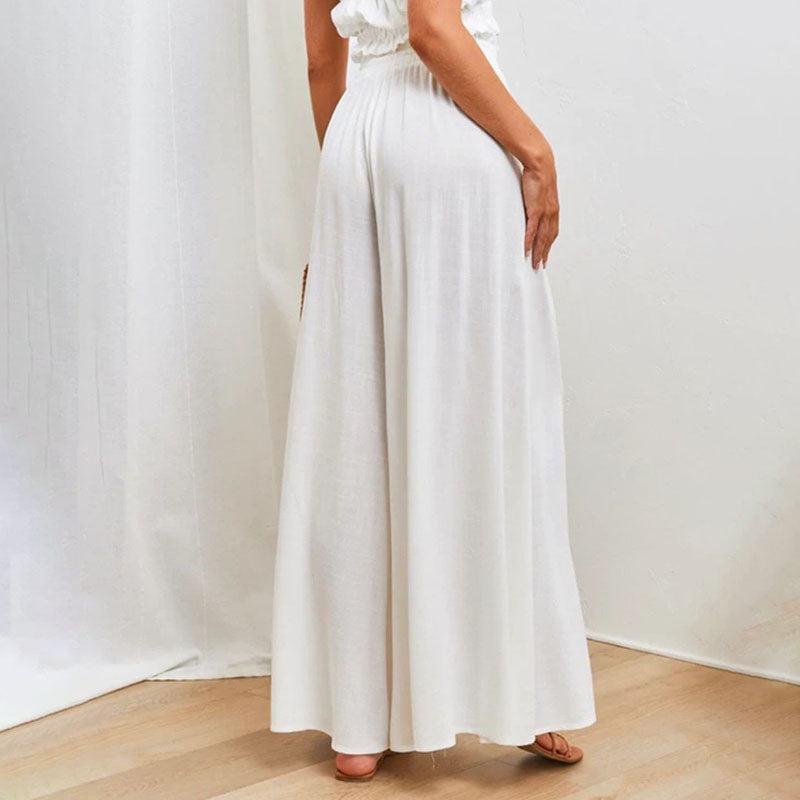 Lässige Hose mit weitem Bein