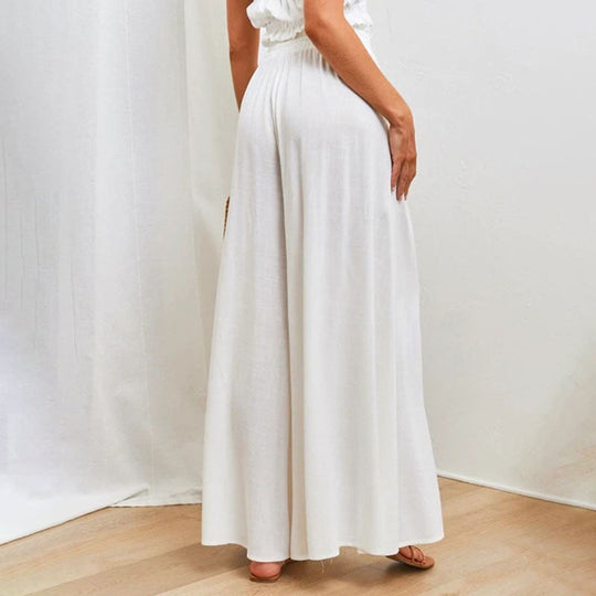 Lässige Hose mit weitem Bein