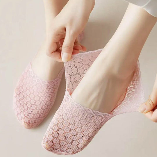 Atmungsaktive Blumenstrümpfe