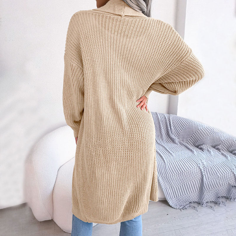 Lässiger Einfarbiger Cardigan