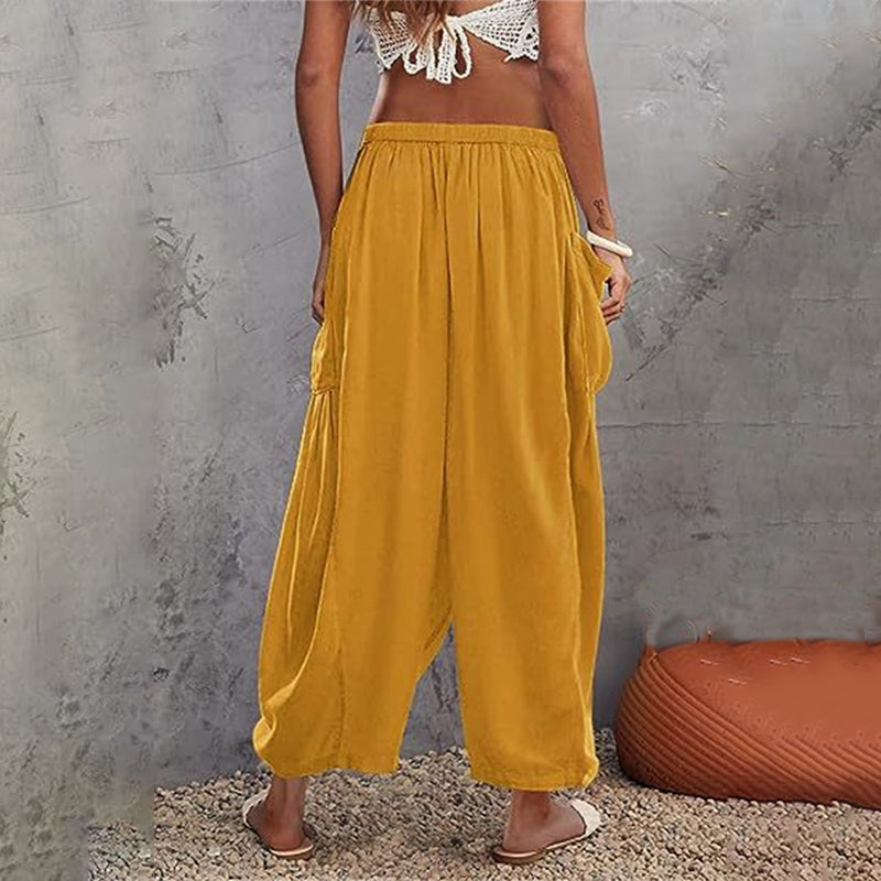 【Coton Et Lin】Bequeme Lässige Hose