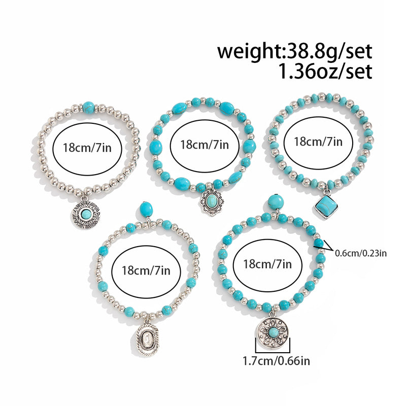 Vintage Ethnische Perlenarmbandu