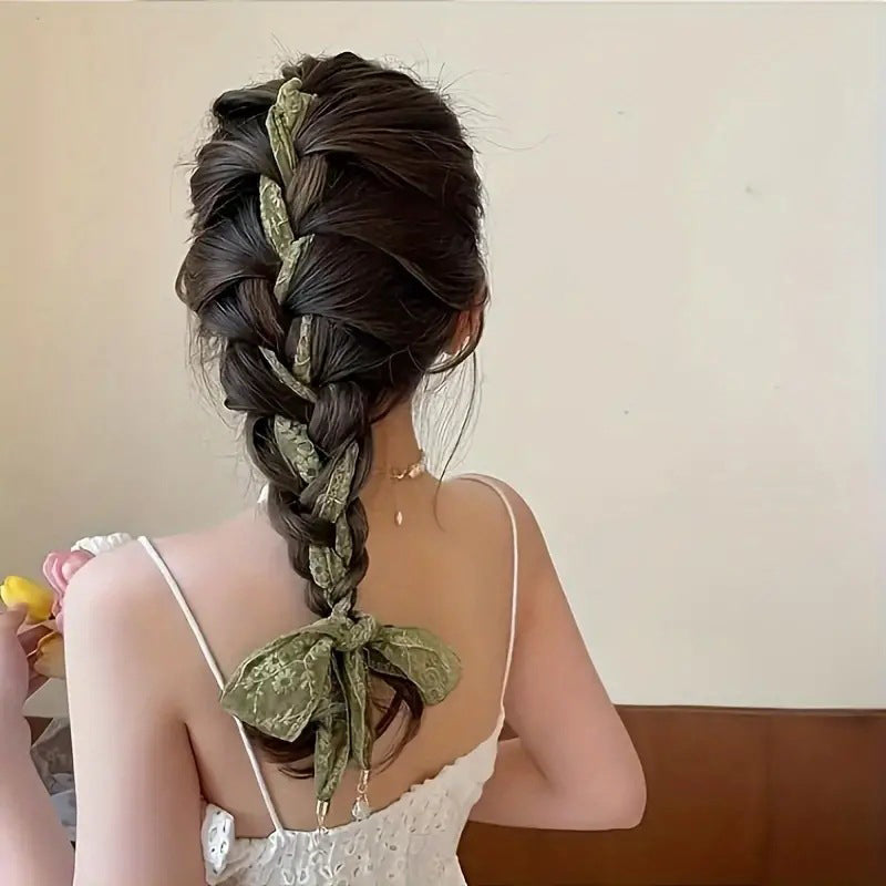 Eleganter bestickter Blumen-Schal