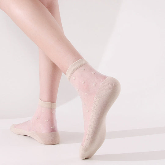 Atmungsaktive Punktestrümpfe