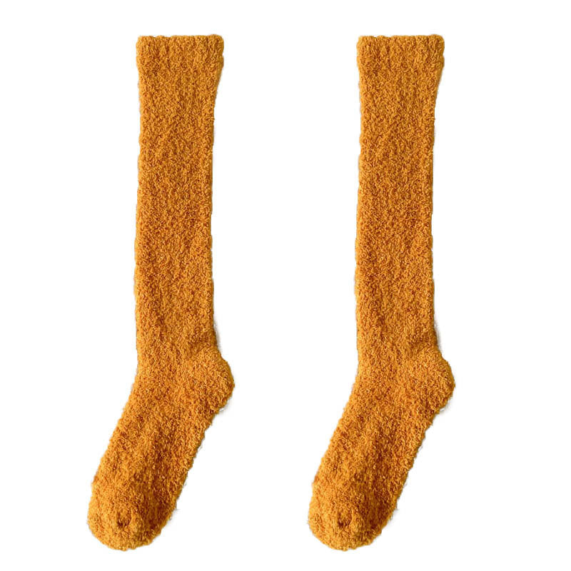 Warme Plüschsocken