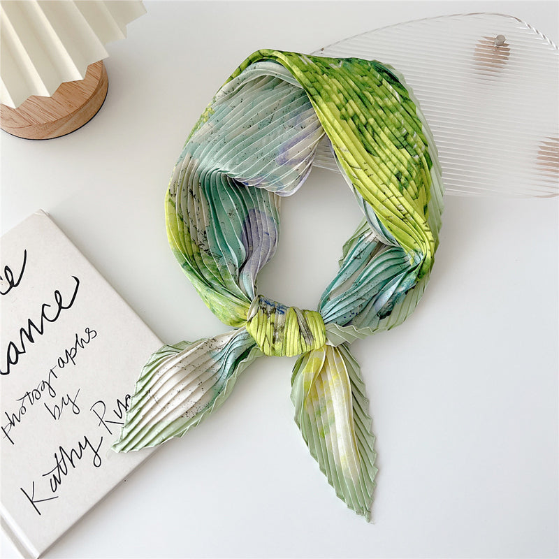 Vintage bedruckte Blumenmusterschal