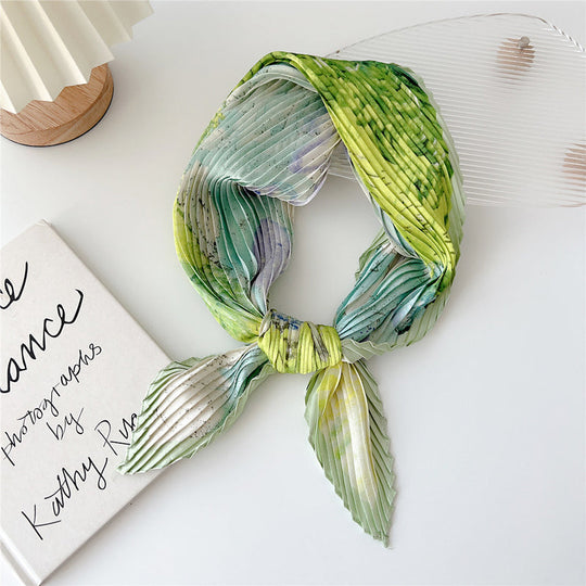 Vintage bedruckte Blumenmusterschal