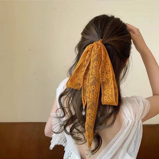 Eleganter bestickter Blumen-Schal