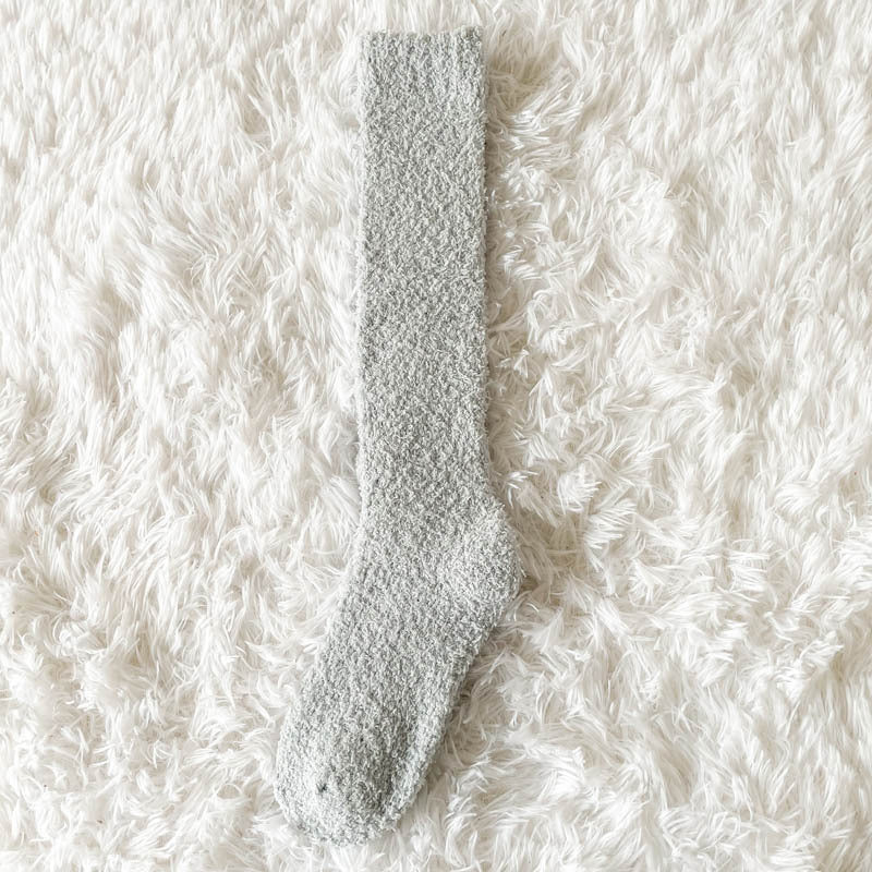 Warme Plüschsocken