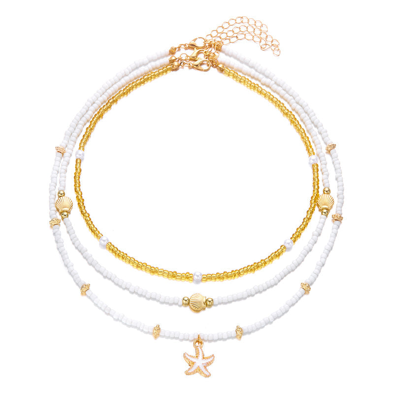 Vintage Bohemien Perlé-Halskette