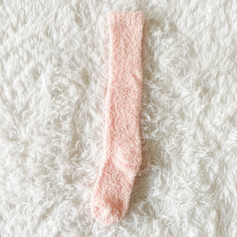 Warme Plüschsocken