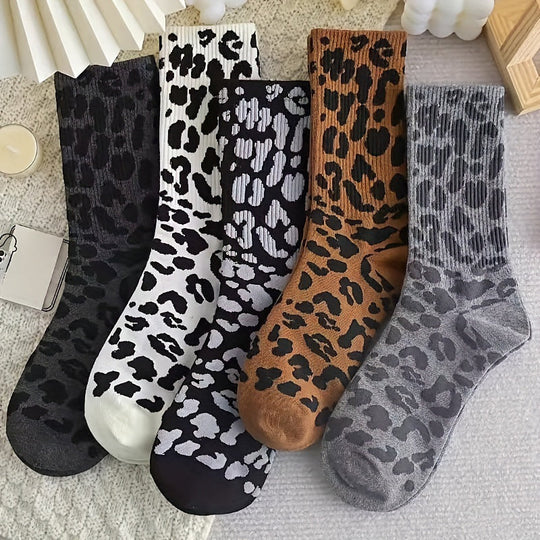 Vintage Leopardprint Socken