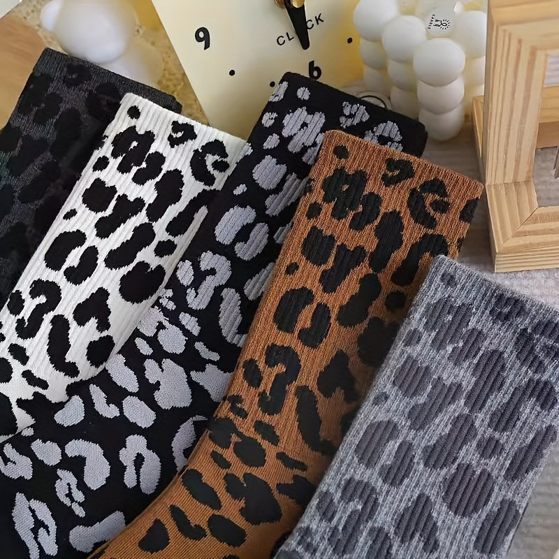 Vintage Leopardprint Socken