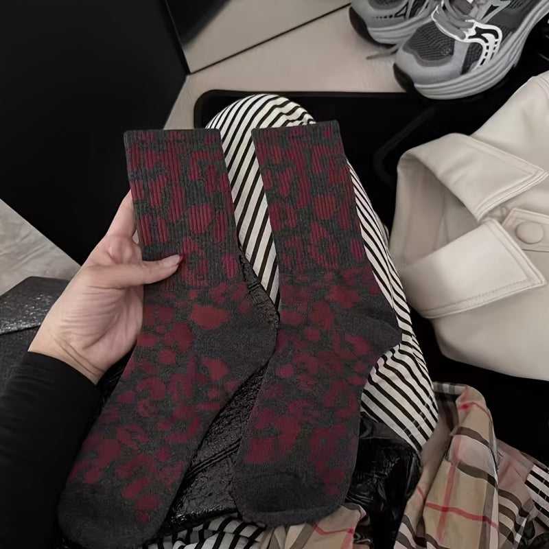Vintage Leopardprint Socken