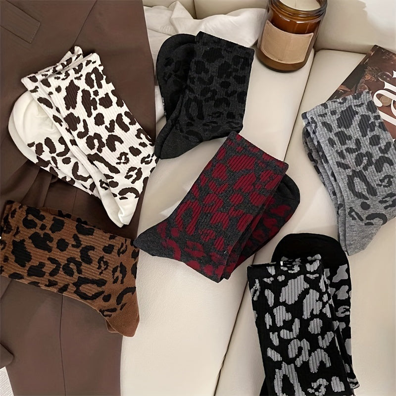 Vintage Leopardprint Socken