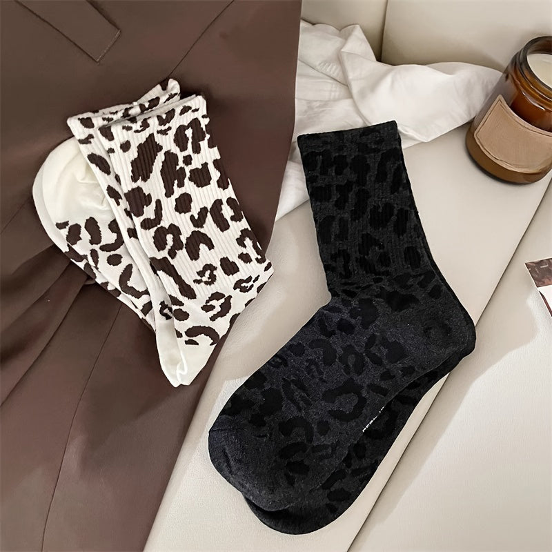 Vintage Leopardprint Socken