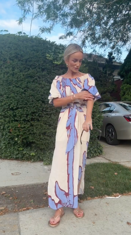 Bedrucktes Maxikleid