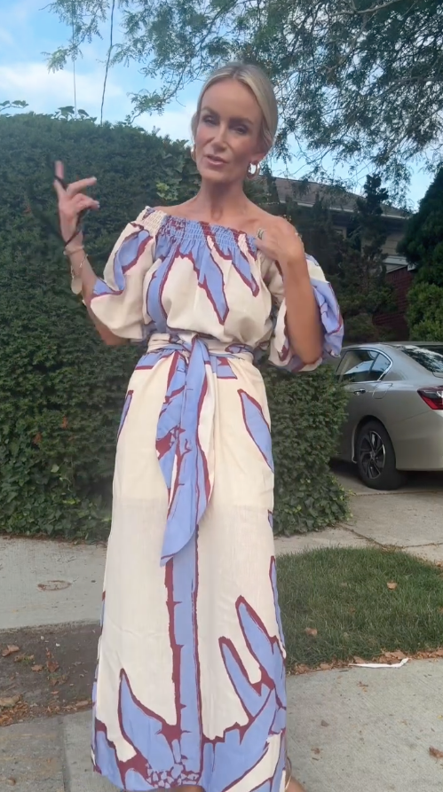 Bedrucktes Maxikleid