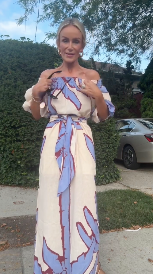 Bedrucktes Maxikleid