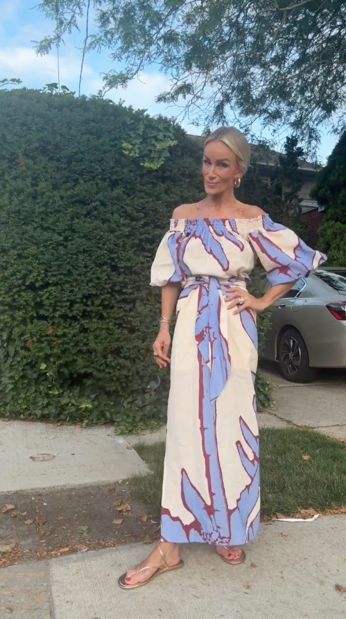 Bedrucktes Maxikleid