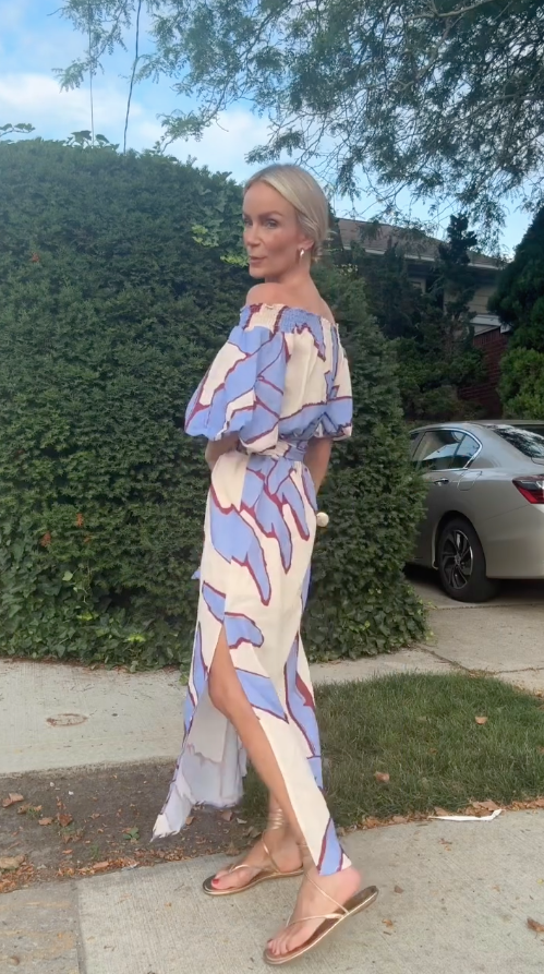 Bedrucktes Maxikleid