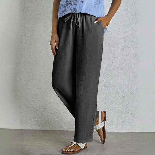 【Coton Et Lin】Bequeme Freizeithose