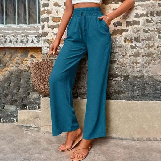 Lässige einfarbige Hose