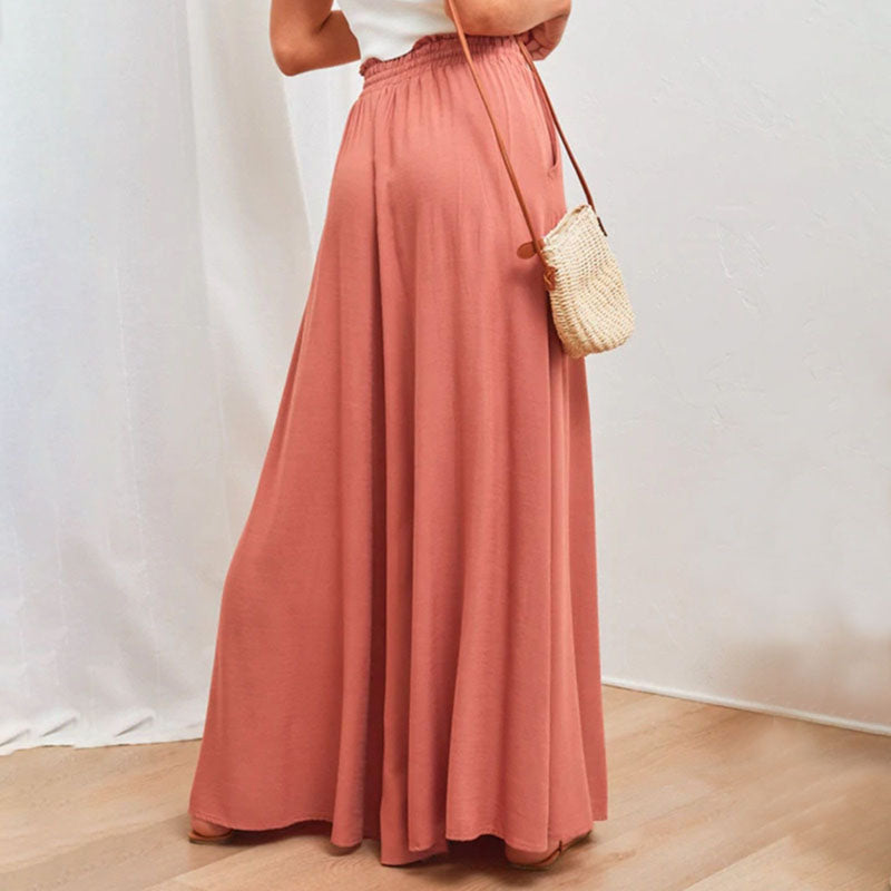 Lässige Hose mit weitem Bein