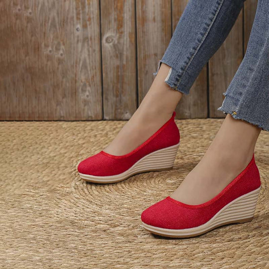 Bequeme Plateau-Schuhe