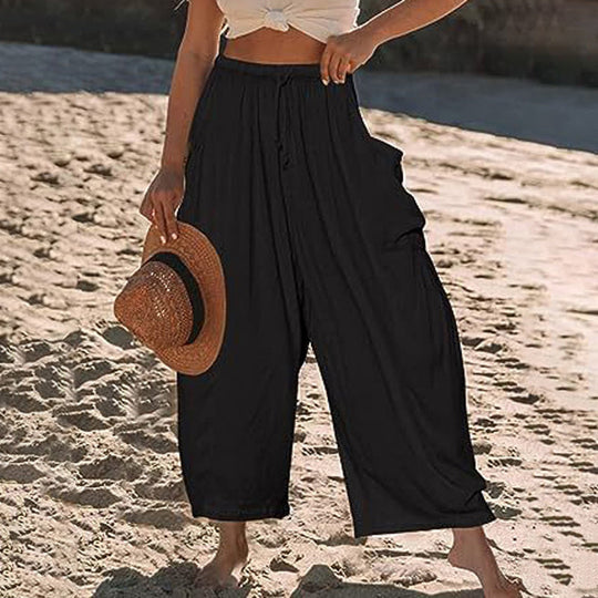 【Coton Et Lin】Bequeme Lässige Hose