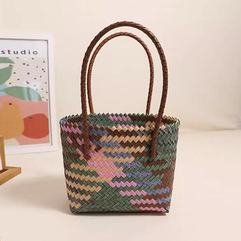 Vintage gestreifte Canvas-Tasche