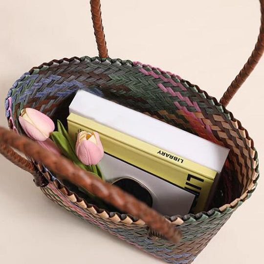 Vintage gestreifte Canvas-Tasche