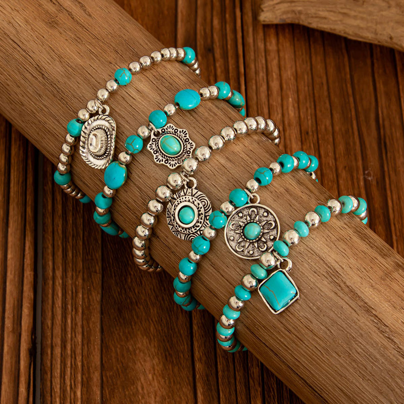 Vintage Ethnische Perlenarmbandu