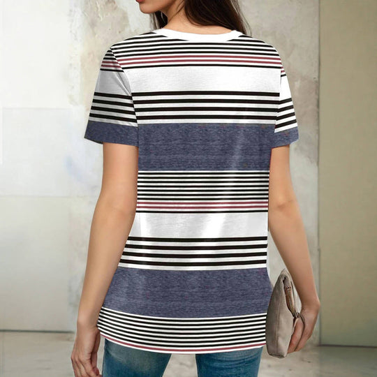 Gestreifte Vintage-Bluse