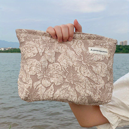 Vintage Blumenmuster-Umhängetasche