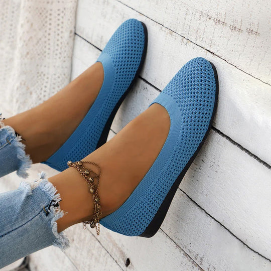 Bequeme luftdurchlässige Plateauschuhe