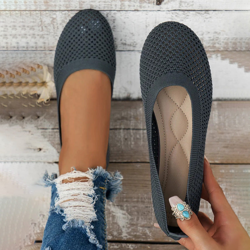 Bequeme luftdurchlässige Plateauschuhe